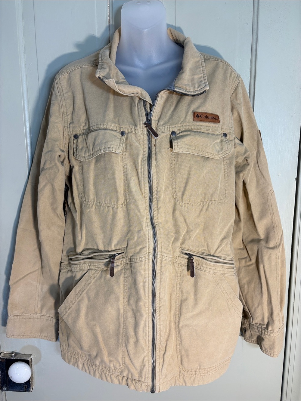 Columbia Beige/Tan Canvas Field Jacket